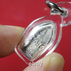 Phra Nak Prok LP Koon wat banrai BE. 2537 (Nur Silver), Thai buddha amulet&Card#4