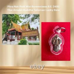 Phra Nak Prok Wat Boromniwas B. E. 2495 Thai Amulet Buddha Talisman Lucky Rare