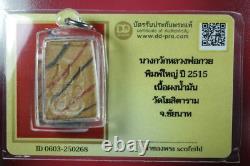 Phra Nang Kwak LP kuay Wat Kositaram BE. 2527. Thai buddha amulet & CARD #5