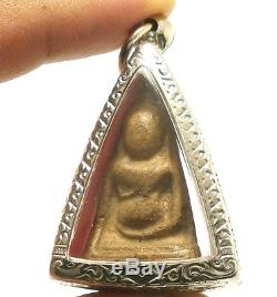 Phra Nangphaya Thai Antique Real Powerful Top 5 Benjapakee Buddha Amulet Pendant