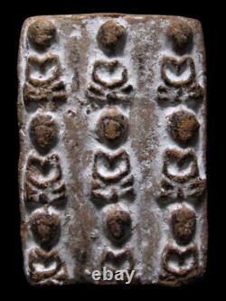 Phra Paeng Tad Kao (Cut-Panel of 9 Buddhas) Wat Phra That Na Dune Thai Amulet