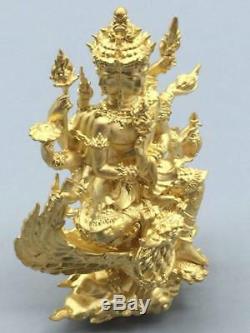Phra Phom 4 Face Head Brahma LP Yoon Thai Buddha Amulet Luck Gold Power Magic