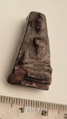 Phra Phong Suphan Buddha Amulet Benjapakee Wat Phra Si Rattana Mahathat silver C