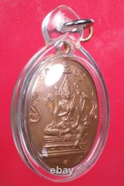 Phra Phrom Luang Por Chaem Wat Donyai Hom, BE2528 Thai buddha amulet Card#1