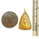 Phra Phuttha Chinnarat Buddha Thai Amulet 18K Solid Gold Frame Pendant Necklace