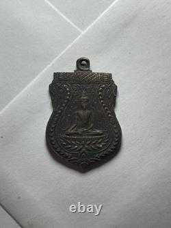 Phra Phuttha Chinnarat Thai Buddha Amulet Medal Yantra Back Pendant
