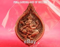 Phra Pi-ka-ne-suan Buddha Of Success Thai Amulet Beautiful Pendant Code 1005