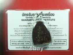 Phra Pidta (6 Hand) loungpor Pae Of Wat Phikulthong Thai buddha amulet. Card#10