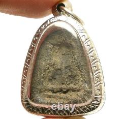 Phra Pidta Close Eyes Buddha Lp Kaew Lucky Gamble Rich Money Thai Amulet Pendant
