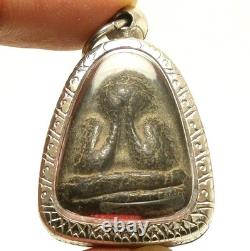 Phra Pidta Close Eyes Buddha Lp Kaew Lucky Gamble Rich Money Thai Amulet Pendant