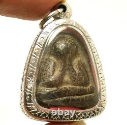Phra Pidta Close Eyes Buddha Lp Kaew Lucky Gamble Rich Money Thai Amulet Pendant
