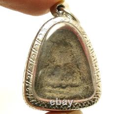 Phra Pidta Close Eyes Buddha Lp Kaew Lucky Gamble Rich Money Thai Amulet Pendant