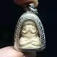 Phra Pidta Closing Eyes Buddha by Lp Tim Lucky Thai Amulet Pendant from Thailand