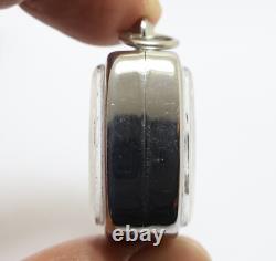 Phra Pidta Graduk Phii Black Amulet 1942 Close Eyes Buddha Thai Antique Pendant