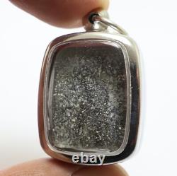Phra Pidta Graduk Phii Black Amulet 1942 Close Eyes Buddha Thai Antique Pendant