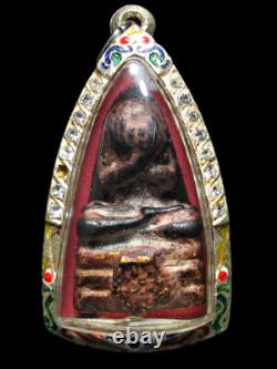 Phra Pidta High Base LP Eiam Wat Nang Thai Buddha Amulet Talisman Pendant