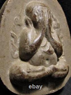 Phra Pidta Kanok-Khang, LP Toh BE2522, Bailan with 2 Takrut, Thai Buddha Amulet