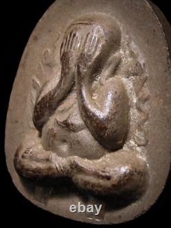 Phra Pidta Kanok-Khang, LP Toh BE2522, Bailan with 2 Takrut, Thai Buddha Amulet