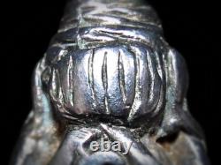 Phra Pidta Kler Diao Kesa Muay LP Tha Wat PhaniangTaek BE2460 Thai Buddha Amulet
