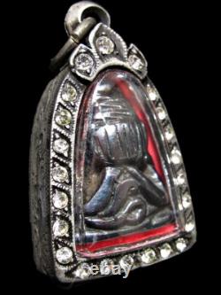 Phra Pidta Kler Diao Kesa Muay LP Tha Wat PhaniangTaek BE2460 Thai Buddha Amulet