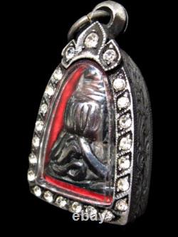 Phra Pidta Kler Diao Kesa Muay LP Tha Wat PhaniangTaek BE2460 Thai Buddha Amulet