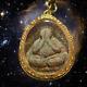 Phra Pidta LP Gold Talisman Thai Buddha Amulet