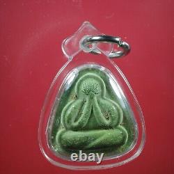 Phra Pidta, Lp Nak Wat Rakang (PIM Lek)BE2500, Buddha, Thai amulet card# 4