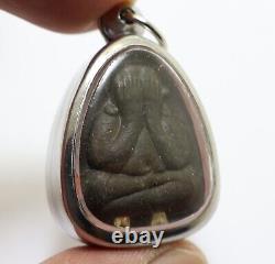 Phra Pidta Lp Toh 2 Takrut Blessed In 1978 Pita Buddha Yant Pendant Success Rich