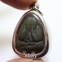 Phra Pidta Lp Toh 2 Takrut Blessed In 1978 Pita Buddha Yant Pendant Success Rich