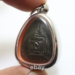 Phra Pidta Lp Toh 2 Takrut Blessed In 1978 Pita Buddha Yant Pendant Success Rich