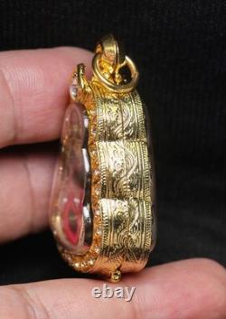 Phra Pidta Luang Pu Iam, Wat Saphan Sung, Thai Amulet Buddha Holy Pendant