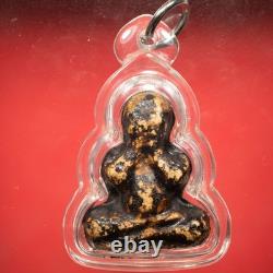 Phra Pidta Luang Pu Iam Wat Saphansung, BE. 2539. Thai Buddha Amulet & CARD #2