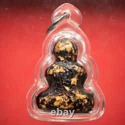 Phra Pidta Luang Pu Iam Wat Saphansung, BE. 2539. Thai Buddha Amulet & CARD #2
