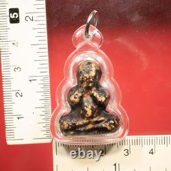 Phra Pidta Luang Pu Iam Wat Saphansung, BE. 2539. Thai Buddha Amulet & CARD #2