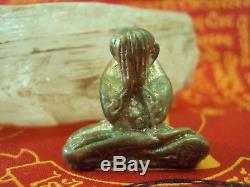 Phra Pidta Talisman LP Kron Wat Bangsae Thai Buddha Meditation Amulet
