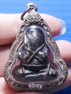 Phra Pidta, Talisman, Thai, LP Eiam, Buddha, Pendant, Rare, Amulet, Temple, blessed, Old