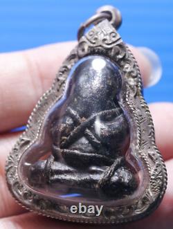 Phra Pidta, Talisman, Thai, LP Eiam, Buddha, Pendant, Rare, Amulet, Temple, blessed, Old