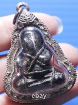 Phra Pidta, Talisman, Thai, LP Eiam, Buddha, Pendant, Rare, Amulet, Temple, blessed, Old