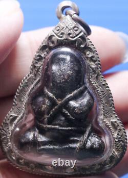 Phra Pidta, Talisman, Thai, LP Eiam, Buddha, Pendant, Rare, Amulet, Temple, blessed, Old