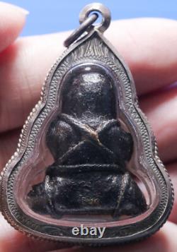 Phra Pidta, Talisman, Thai, LP Eiam, Buddha, Pendant, Rare, Amulet, Temple, blessed, Old