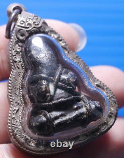 Phra Pidta, Talisman, Thai, LP Eiam, Buddha, Pendant, Rare, Amulet, Temple, blessed, Old