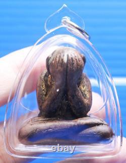 Phra Pidta, Talisman, Thai, LP Kron, Buddha, Pendant, Rare, Amulet, Temple, blessed, Old
