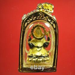 Phra Pikanet Bucha Near Black 2Tone yr 2558 Wat SamanRattanaram Thai Buddha