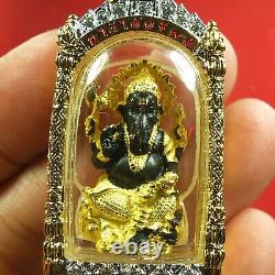 Phra Pikanet Bucha Near Black 2Tone yr 2558 Wat SamanRattanaram Thai Buddha