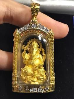 Phra Pikanet ganesha Wat Saman Rattanaram Thai Buddha Amulet Protect Genuine