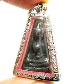 Phra Pong Supan Makasit Leklai Thai Magic Metal Buddha Protection Amulet Pendant