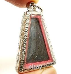 Phra Pong Supan Makasit Leklai Thai Magic Metal Buddha Protection Amulet Pendant