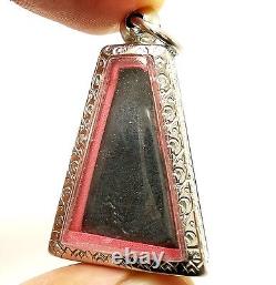 Phra Pong Supan Makasit Leklai Thai Magic Metal Buddha Protection Amulet Pendant