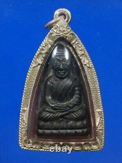 Phra Rian, LP Thuad, Wat Chang Hai, Rang Tao Rid Thai Buddha yr 2505 Silver Case
