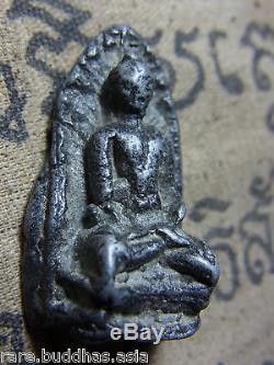 Phra Rod, Kru Wat Mahawan, Lamphun, Phim Yai, Thai Buddha Amulet, silver Case